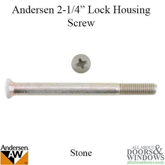 Andersen Frenchwood Gliding Door - Bolt for Keyed Lock - Tribeca - Lock Housing - Exterior - Stone