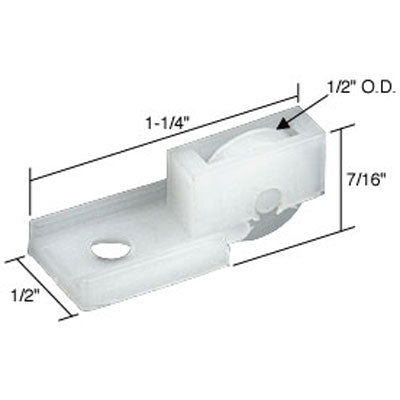 Roller Assembly (Flat) - Sliding Windows, Nylon - Roller Assembly (Flat) - Sliding Windows, Nylon
