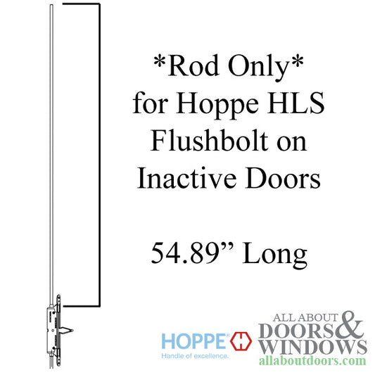 HLS Rod only; M8, .374" x 54.89" Rod for Inactive Door