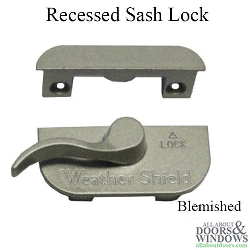 Weather Shield Recessed Sash Lock, 1-3/4