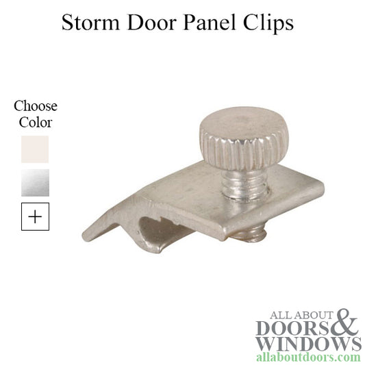 Storm Door Panel Clip with Offset 8 Pack