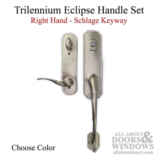 Trilennium Eclipse Handle with Grip, Right Hand, Schlage Key - Choose Color