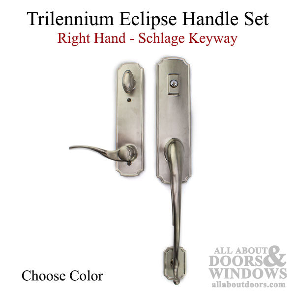 Trilennium Eclipse Handle with Grip, Right Hand, Schlage Key - Choose Color - Trilennium Eclipse Handle with Grip, Right Hand, Schlage Key - Choose Color