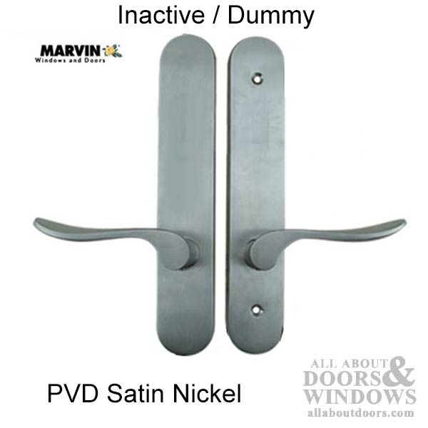 Marvin Inactive / Dummy Trim for Passive door - PVD Satin Nickel - Marvin Inactive / Dummy Trim for Passive door - PVD Satin Nickel