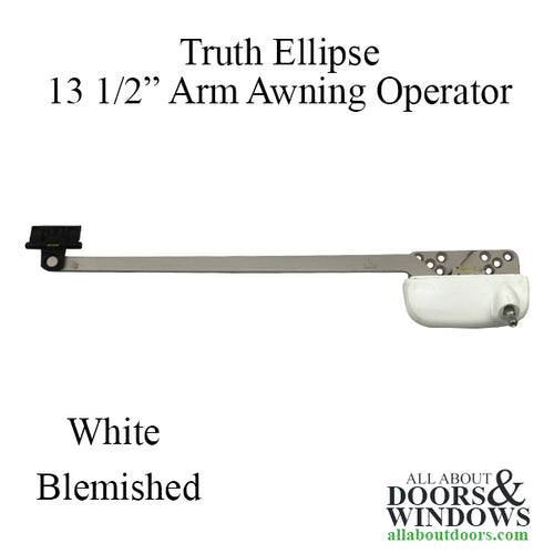 Blemished - Truth Ellipse 15.71 Single 13-1/2 Arm Awning Window Operator - White - Blemished - Truth Ellipse 15.71 Single 13-1/2 Arm Awning Window Operator - White