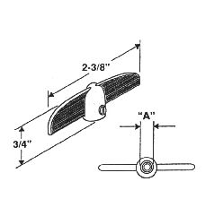 Crank Handle - T - 5/16 Spline - Choose Color - Crank Handle - T - 5/16 Spline - Choose Color