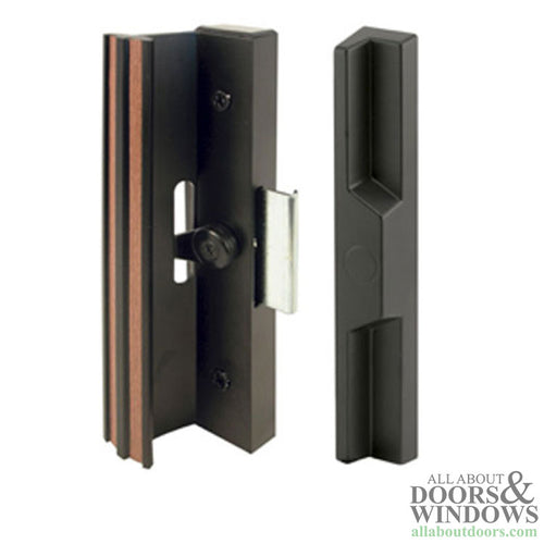 Handle Set for Sliding Patio Doors with Extruded Aluminum Inside Pull Diecast Outside Pull - Handle Set for Sliding Patio Doors with Extruded Aluminum Inside Pull Diecast Outside Pull