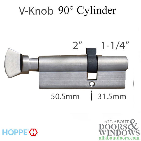 Hoppe 82mm Euro Profile Cylinder 50.5/31.5