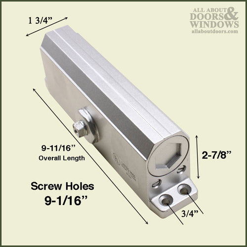 ADA Compliant Door Closer Adjustable # 1-4,  Dual Valve - Duranodic Bronze - ADA Compliant Door Closer Adjustable # 1-4,  Dual Valve - Duranodic Bronze