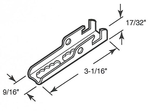 Mounting Bracket - Door Surface - Mounting Bracket - Door Surface