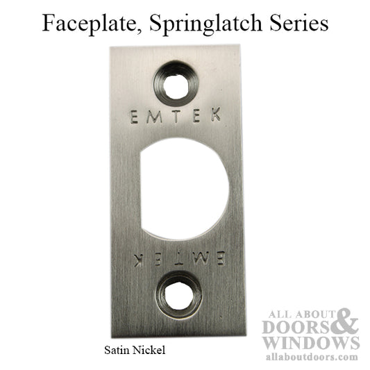 Springlatch Faceplate with Square Corner - SN