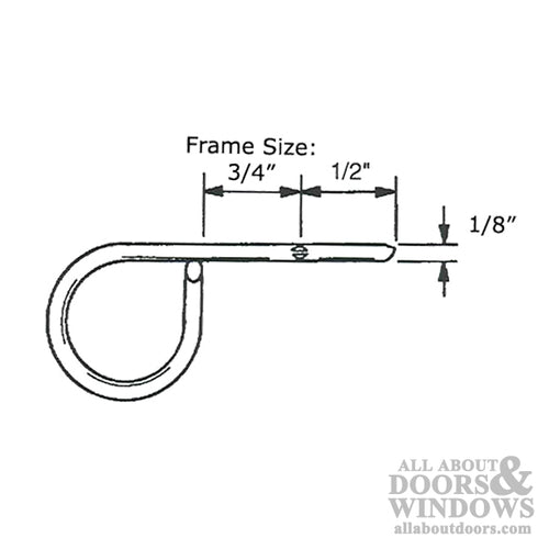 Window Screen Lock Pin, 1/8” Diameter - Window Screen Lock Pin, 1/8” Diameter