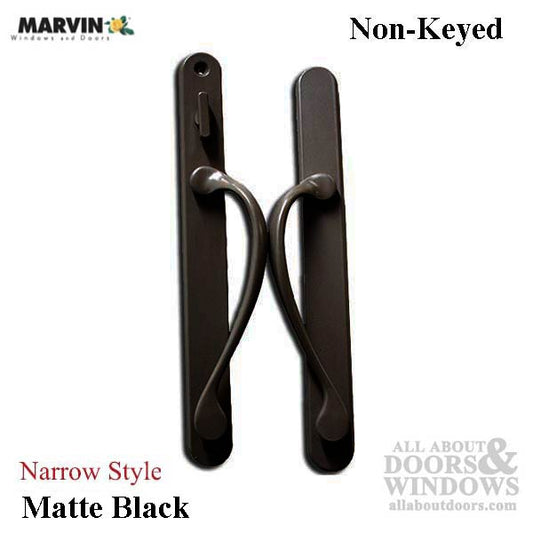 Marvin Narrow Traditional, Non-Keyed Sliding Patio Door Handle - Matte Black