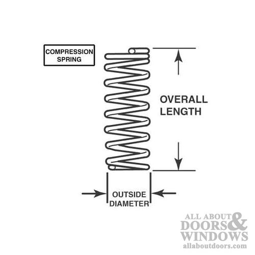 Compression Spring - 1/4 In Dia X 1/2 In Long - .035 Wire - Compression Spring - 1/4 In Dia X 1/2 In Long - .035 Wire