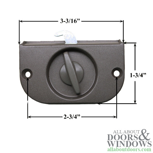Andersen Screen Door Lock For 2 Panel Patio Screen Doors Latch and Lock Stone - Andersen Screen Door Lock For 2 Panel Patio Screen Doors Latch and Lock Stone
