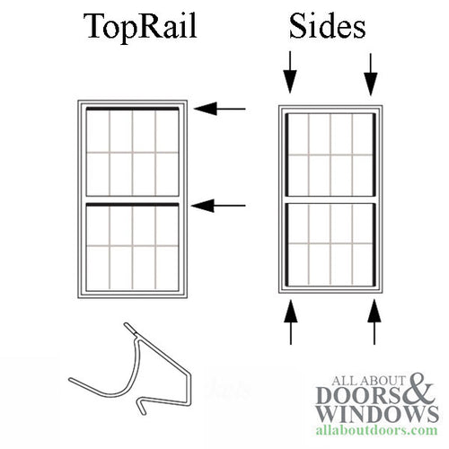 Andersen Perma-Shield Narrowline  Glazing Bead, 3/8 glass Upper Rails & Sides - Andersen Perma-Shield Narrowline  Glazing Bead, 3/8 glass Upper Rails & Sides