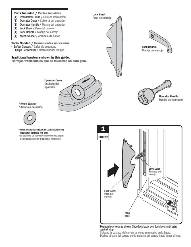 Perma-Shield Casement Awning Folding Hardware Pack in White - Perma-Shield Casement Awning Folding Hardware Pack in White