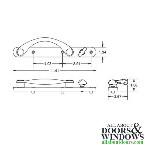 Titan Keyed Handle Set for 1-1/2