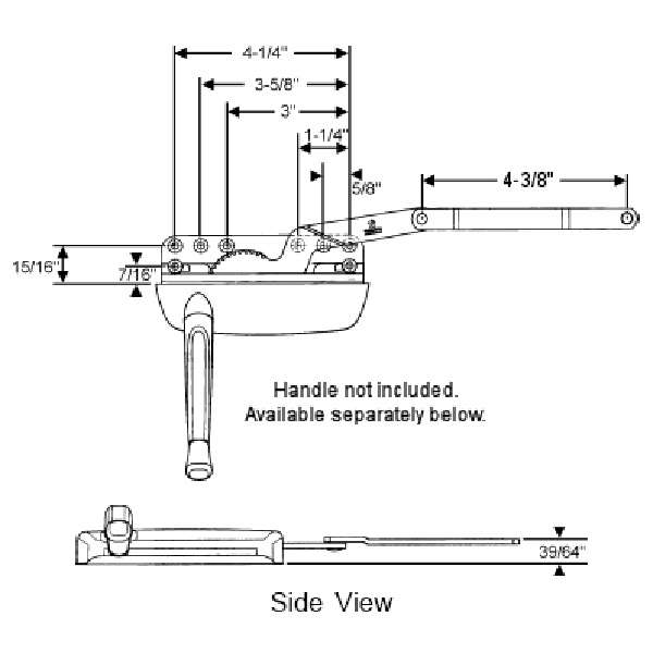 Amesbury Truth Dyad Operator For Casement Windows Maxim 50 Dyad Operator Hurd Casement - Amesbury Truth Dyad Operator For Casement Windows Maxim 50 Dyad Operator Hurd Casement