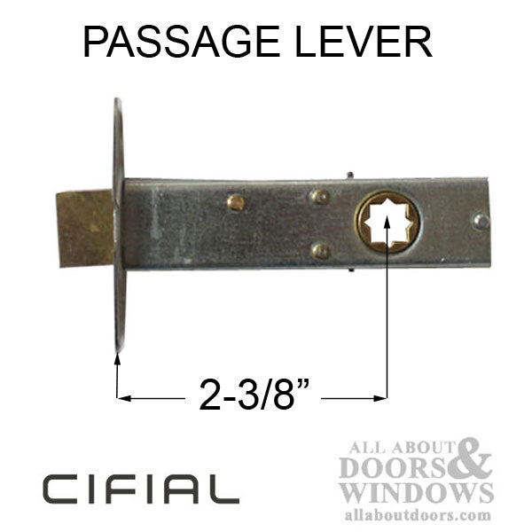 NO LONGER AVAILABLE, Cifial Passage Latch, Lever, 2-3/8