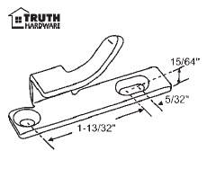 Truth Strike / Keeper for Casement Windows, Left Hand - Truth Strike / Keeper for Casement Windows, Left Hand