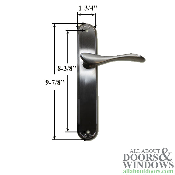 Pella Inactive / Dummy Fixed Right Hand Handle Set for Hinged Door - Oil Rubbed Bronze - Blemished - Pella Inactive / Dummy Fixed Right Hand Handle Set for Hinged Door - Oil Rubbed Bronze - Blemished