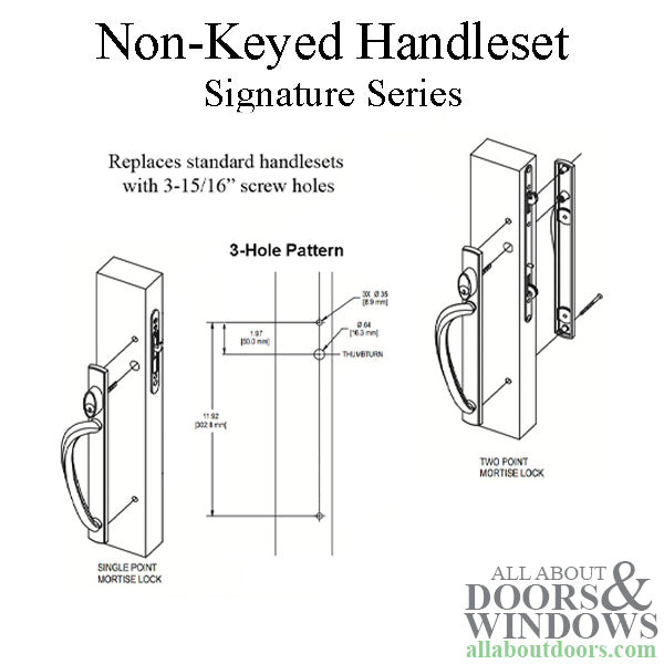 Truth Door Handle For Sliding Glass Doors Non Keyed Curved Handlset Choose Color - Truth Door Handle For Sliding Glass Doors Non Keyed Curved Handlset Choose Color