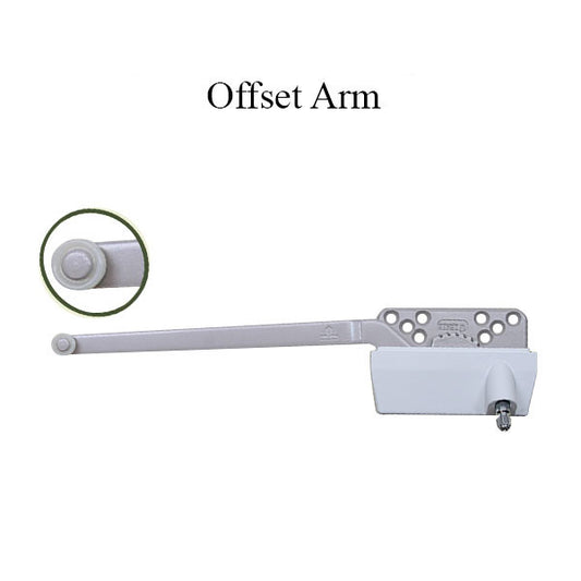 Truth Traditional 9-1/2" OFFSET arm Single Arm Operator  Left Hand White