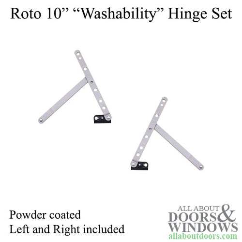 Roto 10 inch Left and Right Washability Hinge Set, HG05 Series - Roto 10 inch Left and Right Washability Hinge Set, HG05 Series