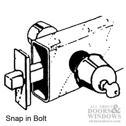 Snap In Keyed Single Cylinder Deadbolt Lock - Snap In Keyed Single Cylinder Deadbolt Lock