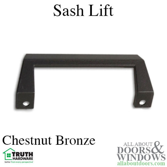 Sash Lift, Pull Handle, C-Shaped - Chestnut Bronze