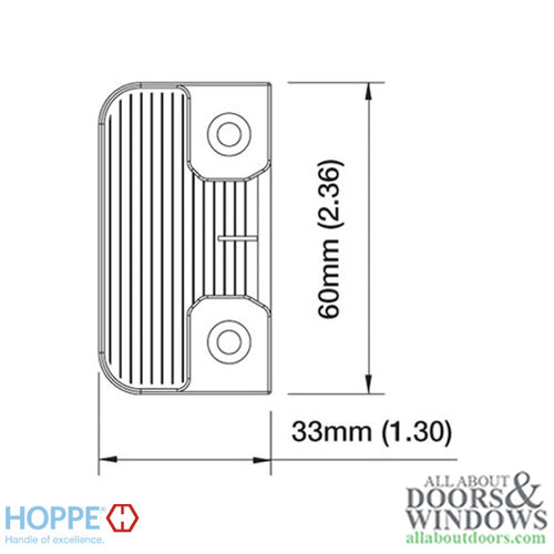 Strike Plate, Roller Type, RZ47012ZM - Oil-Rubbed - Strike Plate, Roller Type, RZ47012ZM - Oil-Rubbed