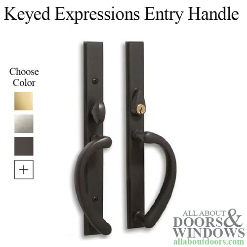 Amesbury Truth Expression Sliding Door Handle Keyed Entry Square Handlset - Amesbury Truth Expression Sliding Door Handle Keyed Entry Square Handlset