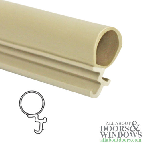 Weatherstrip Extrusion # 2010 Casement Head & Side Jamb  - Beige - Weatherstrip Extrusion # 2010 Casement Head & Side Jamb  - Beige