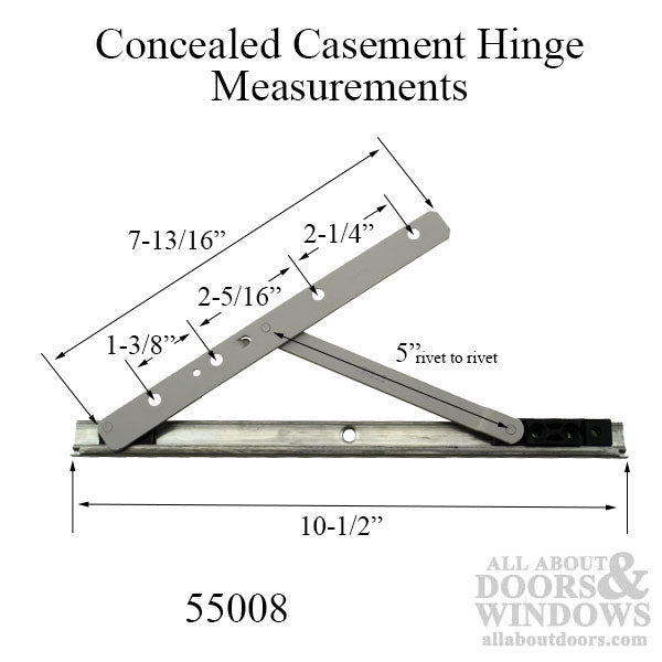 High Performance Concealed Casement Hinge - Upper Right - High Performance Concealed Casement Hinge - Upper Right