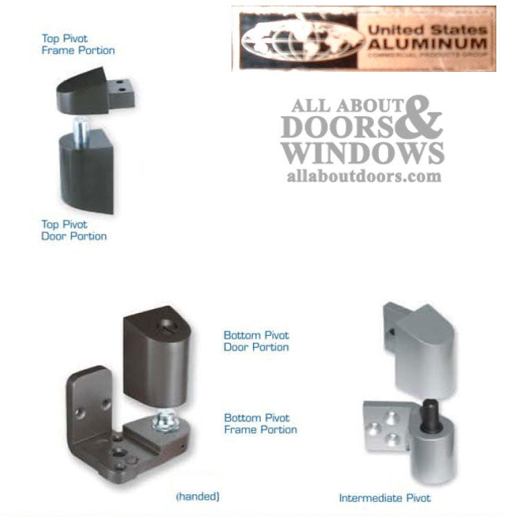 US Aluminum Storefront Pivot Hinge - Intermediate / Middle, Left - US Aluminum Storefront Pivot Hinge - Intermediate / Middle, Left