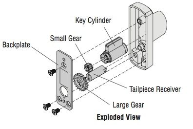 Tail Piece for Andersen Gliding Door Tribeca Lock - Tail Piece for Andersen Gliding Door Tribeca Lock