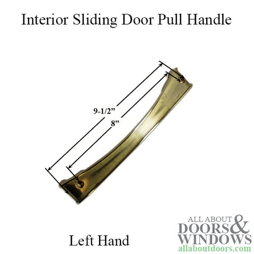 Blemished Interior Sliding Door Pull Handle - Left Hand - Polished Brass - Blemished Interior Sliding Door Pull Handle - Left Hand - Polished Brass