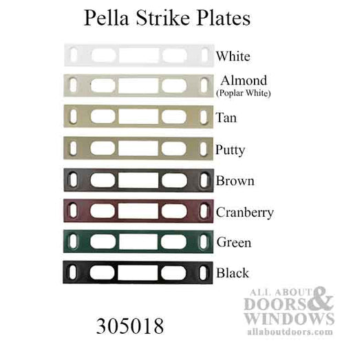 Pella 2‑Bolt Mortise Lock Strike Plate - Pella 2‑Bolt Mortise Lock Strike Plate