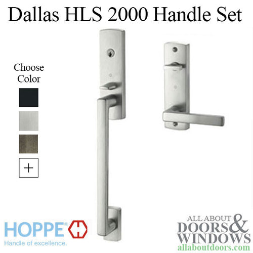Hoppe HLS2000 Dallas Contemporary Entrance Handle Set - Hoppe HLS2000 Dallas Contemporary Entrance Handle Set