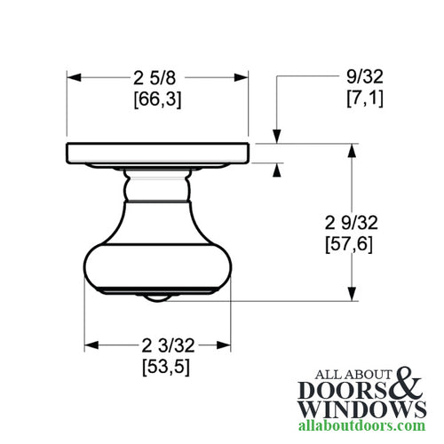 5020 Estate Colonial Knob - Oil Rubbed Bronze - 5020 Estate Colonial Knob - Oil Rubbed Bronze