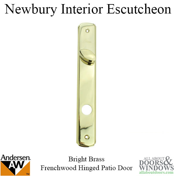 Parts- Escutcheon Plate, Active Panel - H.P. Bright Brass - Parts- Escutcheon Plate, Active Panel - H.P. Bright Brass