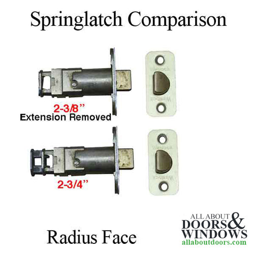 Weslock 600 Series Adjustable Spring Latch Radius Face - Weslock 600 Series Adjustable Spring Latch Radius Face