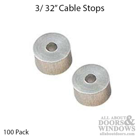 Cable Stops - Bulk - 3/32 Inch - 100 pcs