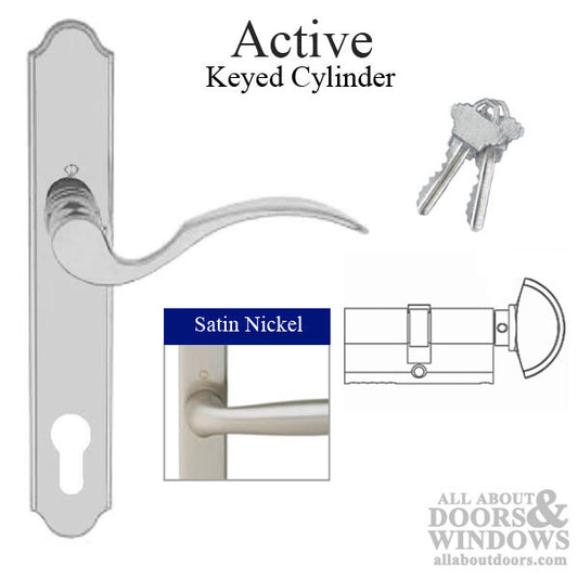 Munchen Active Handle set M112PL / 374N -  Satin Nickel