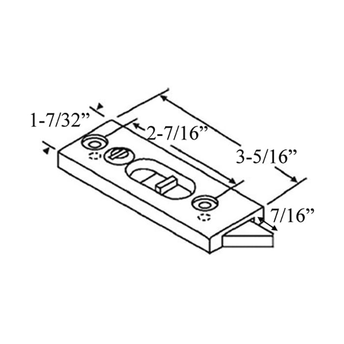 Tilt Latch, Surface mount, 2-7/16 screws, Plastic, Pairs - White - Tilt Latch, Surface mount, 2-7/16 screws, Plastic, Pairs - White