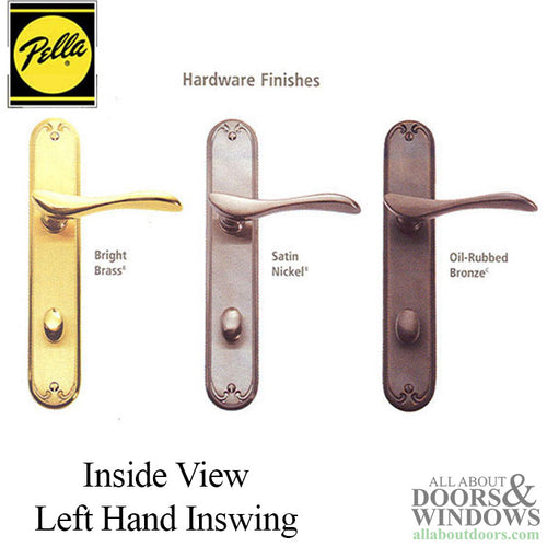 Active Pella Left Hand Keyed Handle Set for Hinged Door - Choose Finish - Active Pella Left Hand Keyed Handle Set for Hinged Door - Choose Finish
