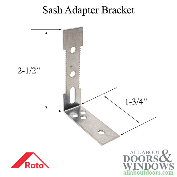 Sash Adapter Bracket for Casement Window. Stainless Steel - Sash Adapter Bracket for Casement Window. Stainless Steel