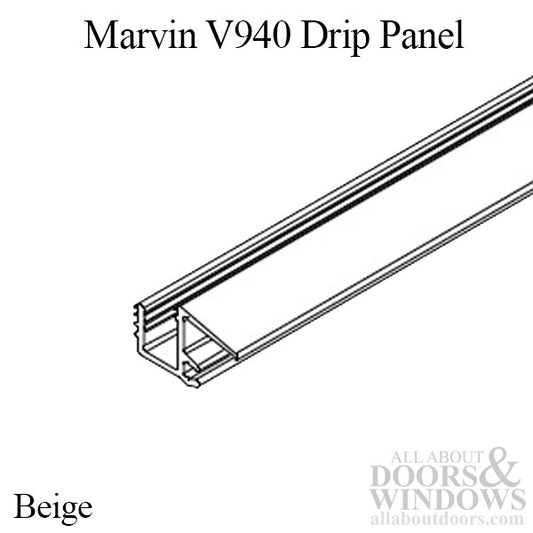 Marvin Drip Panel For Marvin Wood Ultimate French In Swing Doors 35 Inch Seal Beige