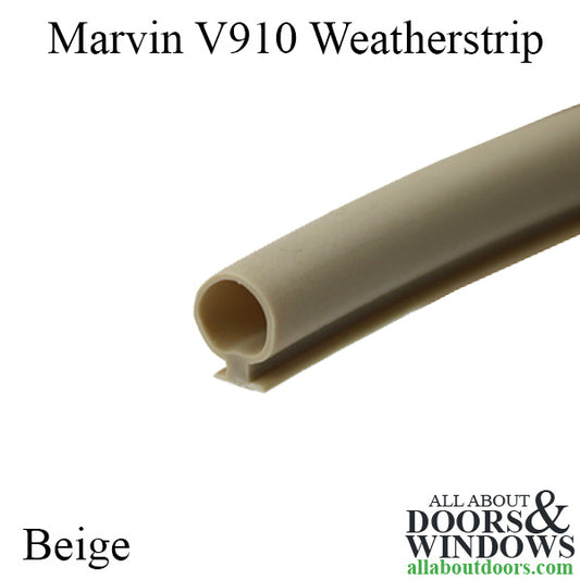 Marvin V910 Bulb Weatherstrip, Active Astragal - Beige